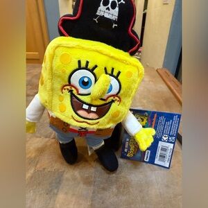 SpongeBob SquarePants Pirate Plush Bikini Glow Pals 
Nickelodeon Stuffed Toy 9”